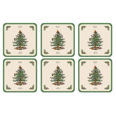 Christmas Tree Glasunderlgg 6-pack