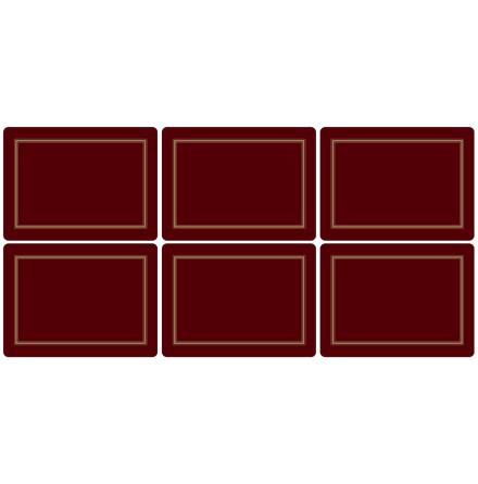 Classic Burgundy Bordsunderlgg Small 6-pack