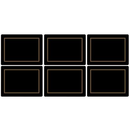 Classic Black Bordsunderlgg Small 6-pack