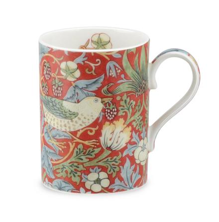 FBC Mugg Morris & Co Strawberry Thief Crimson Slate