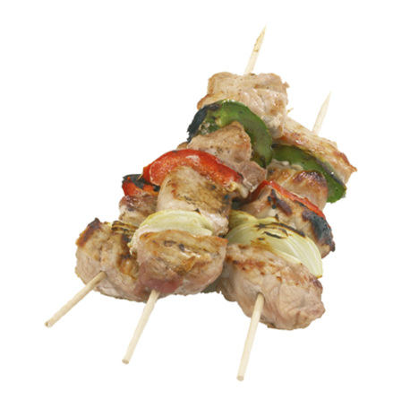 100st Shish kebab grillspett, trä